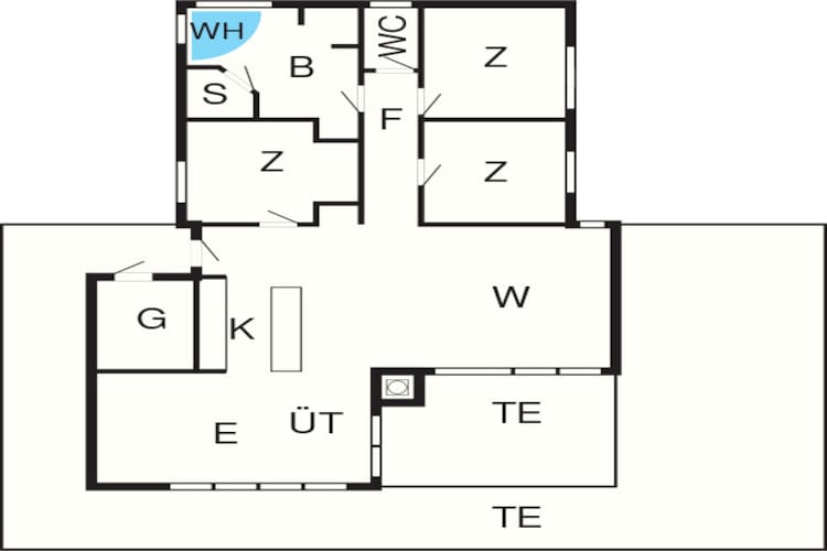 10 person holiday home in Brovst-By Traum - Floor plan