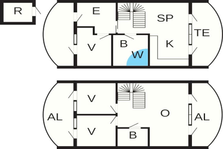 8 persoons vakantie huis in Løkken - Plattegrond