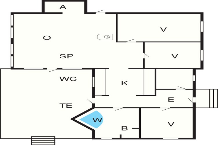 Idyllische huisje in Allinge -- By Traum Ferienwohnungen-Plattegrond