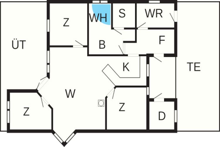 Lakeview Retreat met spa - Plattegrond