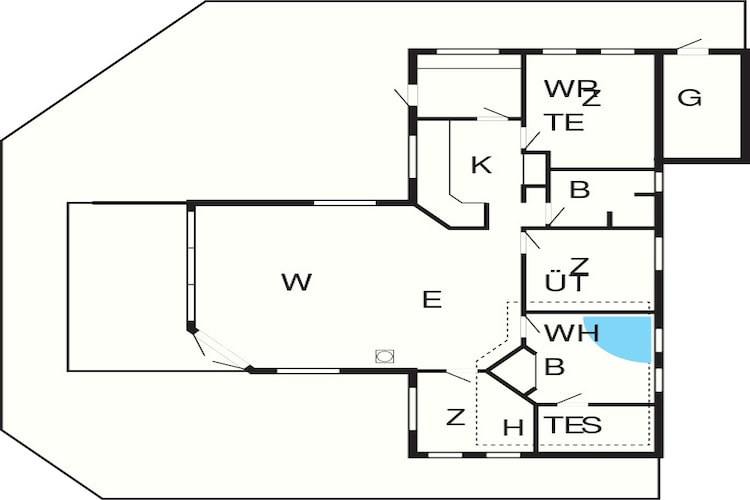 8 person holiday home in Lemvig-By Traum-Floor plan