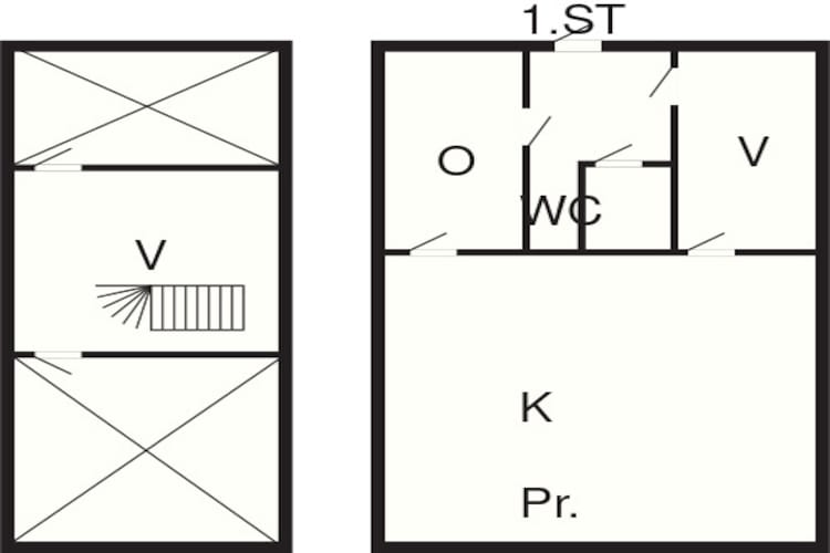 Maison de vacances pour 6 a MöRLUNDA-By Traum-Plan d'étage