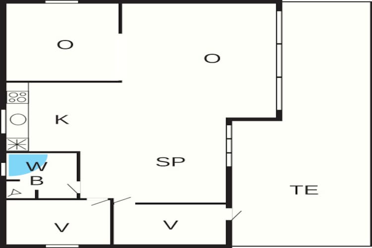 6 persoons vakantie huis in Bjert-By Traum-Plattegrond