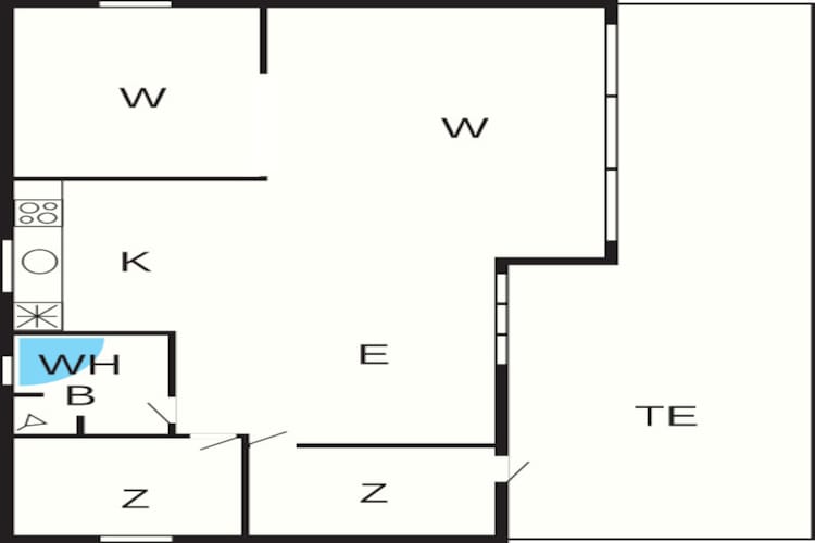 6 persoons vakantie huis in Bjert-By Traum-Plattegrond