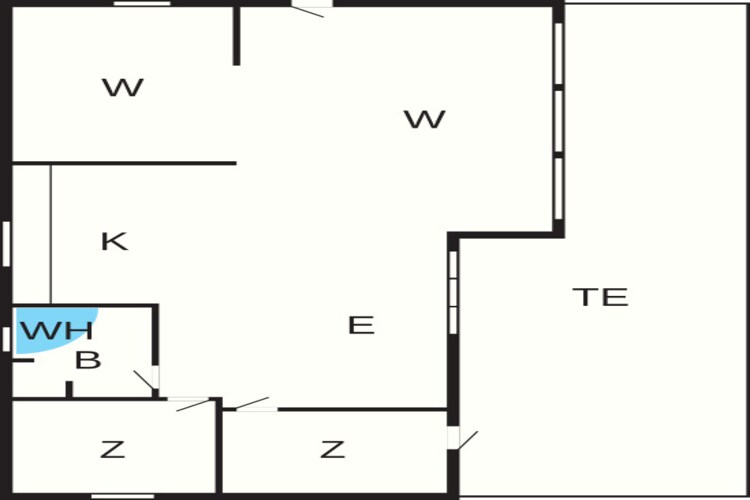 6 persoons vakantie huis in Bjert-By Traum - Plattegrond