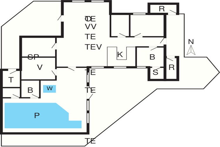 Modern Poolhuis met Uitzicht -- By Traum Ferienwohnungen-Plattegrond