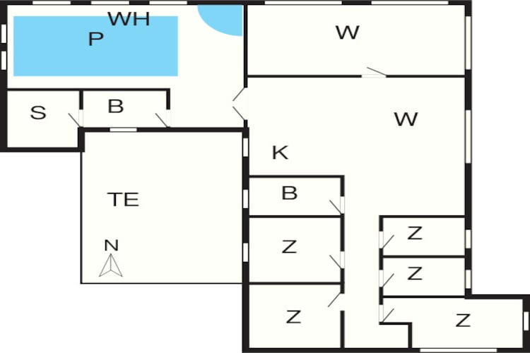 10 Personen Ferienhaus in Vestervig-By Traum-Grundriss