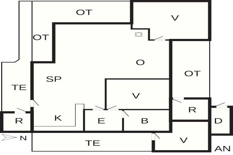 6 persoons vakantie huis in Hadsund-By Traum-Plattegrond