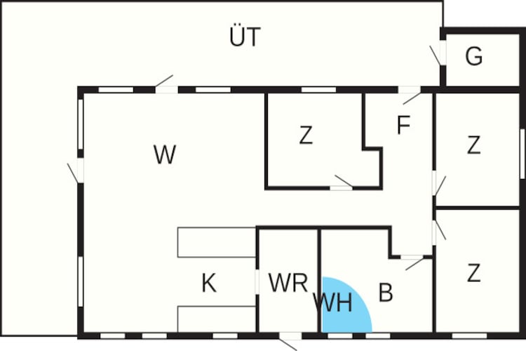 6 persoons vakantie huis in Hovborg-By Traum - Plattegrond