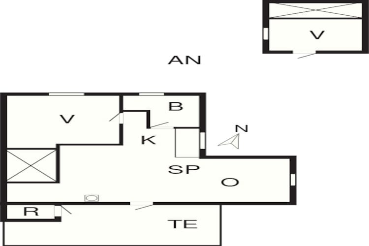 4 persoons vakantie huis in Jerup-By Traum-Plattegrond