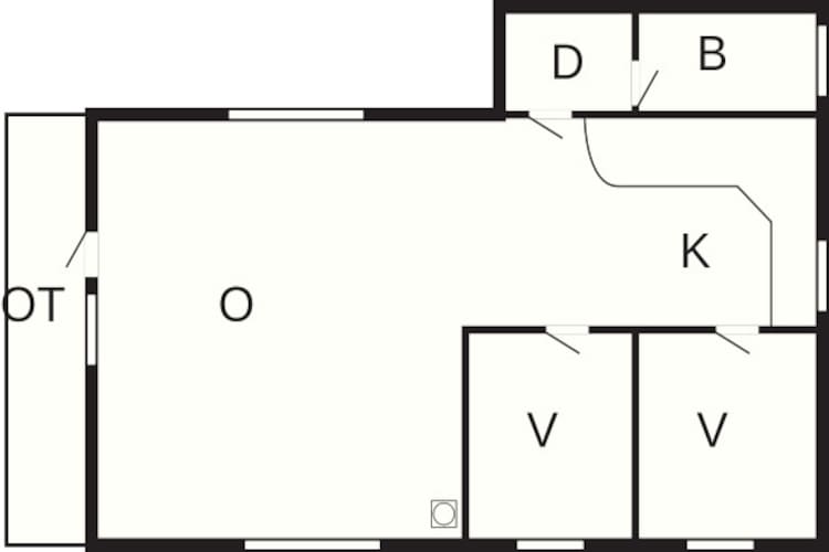 37341 (NEDERSTE HYTTE NR. 2)-Plattegrond
