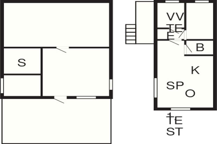 Maison de vacances pour 6 a Ballstad-By Traum-Plan d'étage