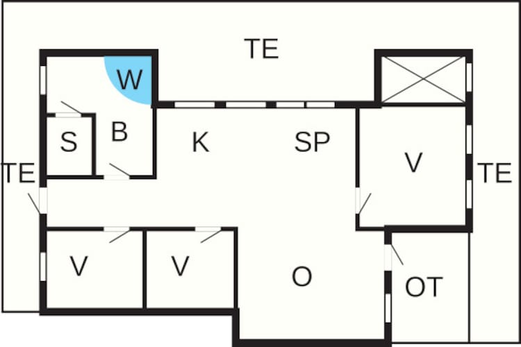 8 persoons vakantie huis in Vestervig-Plattegrond