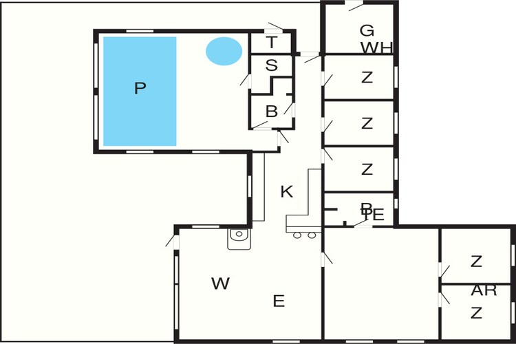Luxe zwembadvilla bij zee -- By Traum Ferienwohnungen-Plattegrond
