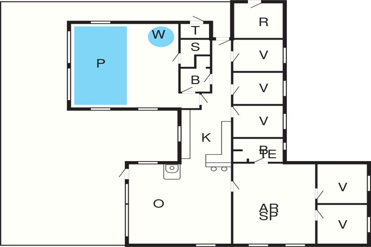 Luxe zwembadvilla bij zee -- By Traum Ferienwohnungen-Plattegrond