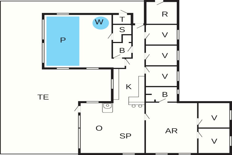 Luxe zwembadvilla bij zee -- By Traum Ferienwohnungen-Plattegrond