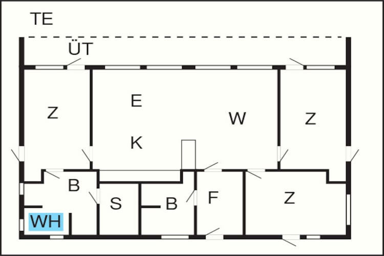 8 person holiday home in Brovst-By Traum - Floor plan
