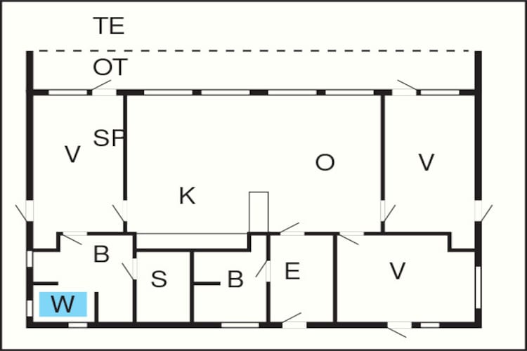 8 Personen Ferienhaus in Brovst-By Traum - Grundriss