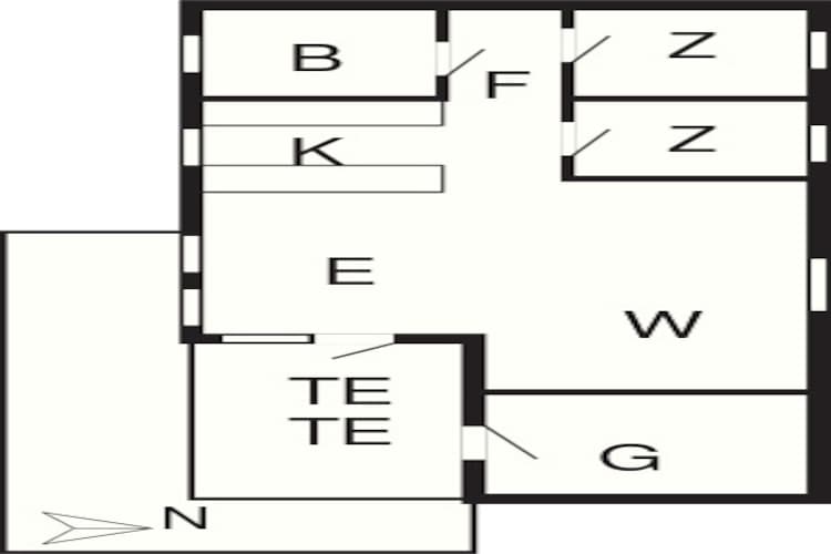4 persoons vakantie huis in Læsø-By Traum-Plattegrond
