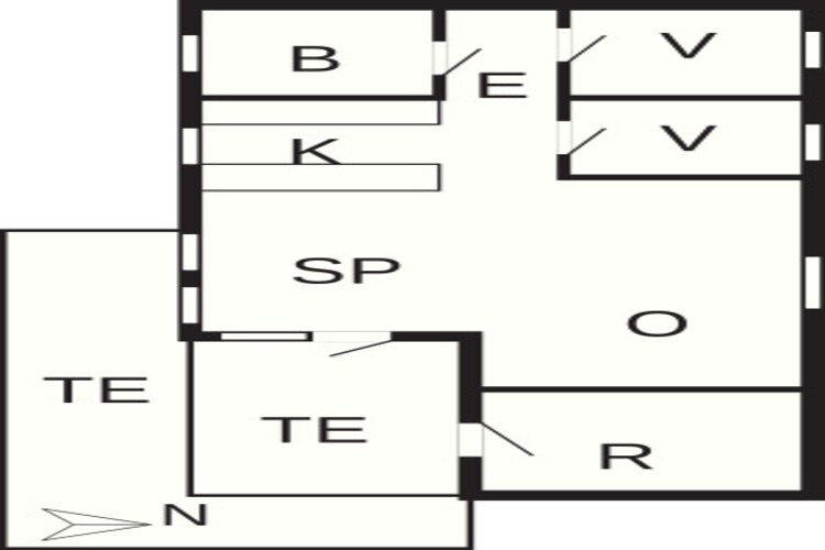 4 persoons vakantie huis in Læsø-By Traum-Plattegrond