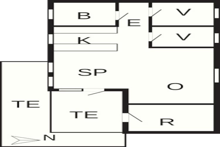 4 persoons vakantie huis in Læsø-By Traum - Plattegrond