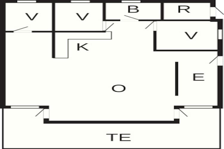 8 persoons vakantie huis in Løkken-By Traum - Plattegrond