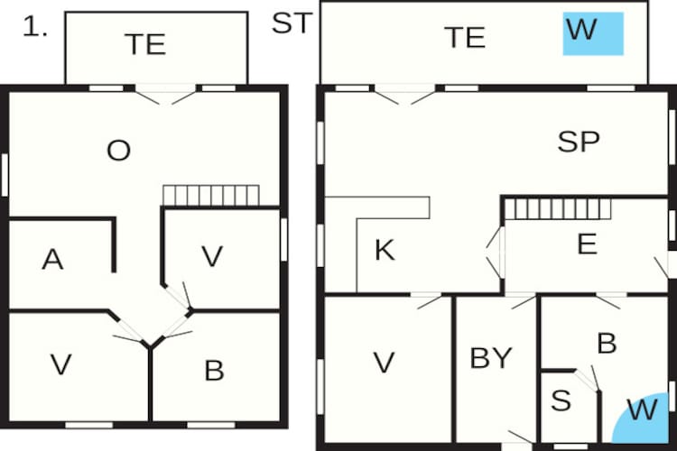 10 persoons vakantie huis in Bagenkop-Plattegrond