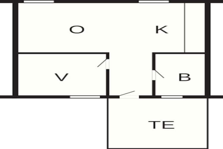 4 persoons vakantie huis in Gudhjem-By Traum-Plattegrond