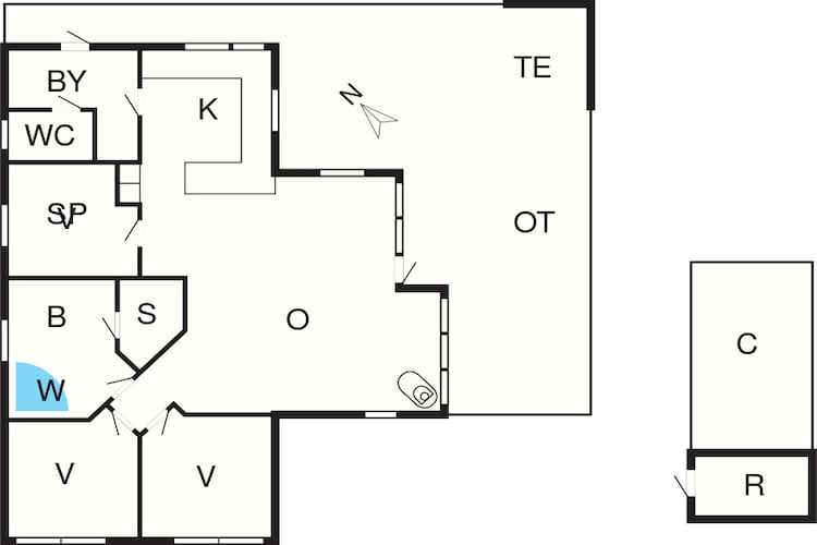 8 persoons vakantie huis in Harboøre-By Traum-Plattegrond