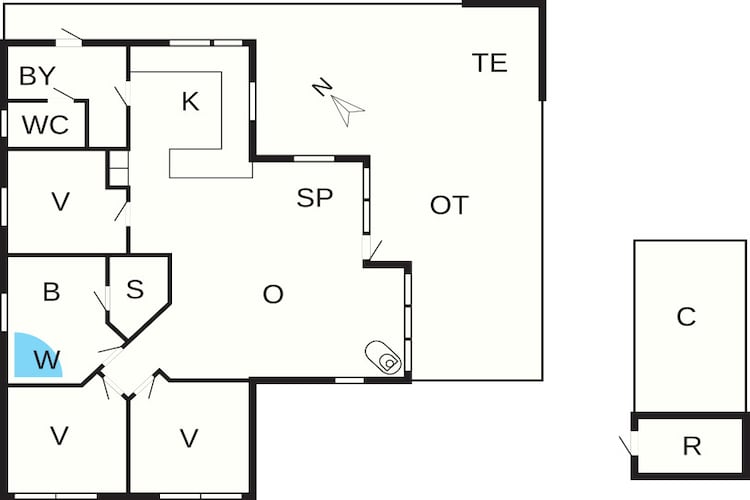 8 persoons vakantie huis in Harboøre-By Traum-Plattegrond