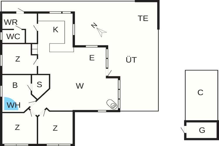8 persoons vakantie huis in Harboøre-By Traum-Plattegrond