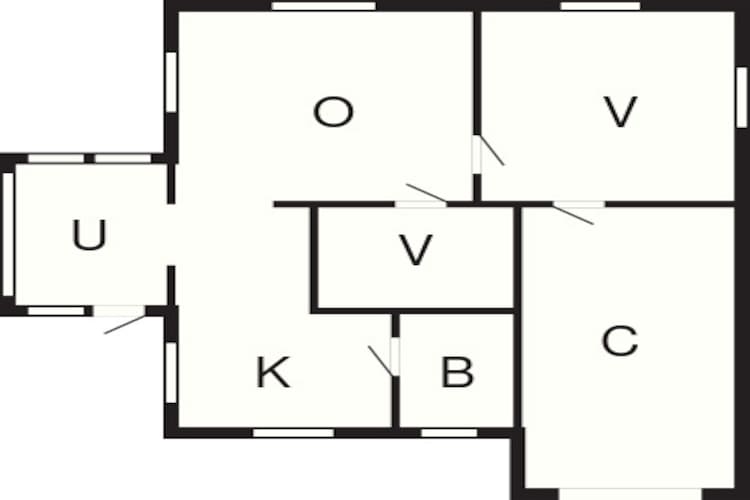 5 person holiday home in KLIPPAN-By Traum - Floor plan