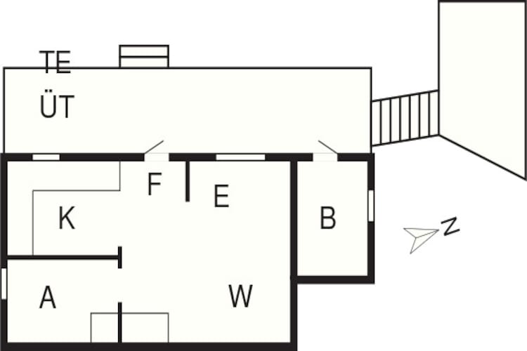 4 Personen Ferienhaus in HAMBURGSUND-By Traum-Grundriss