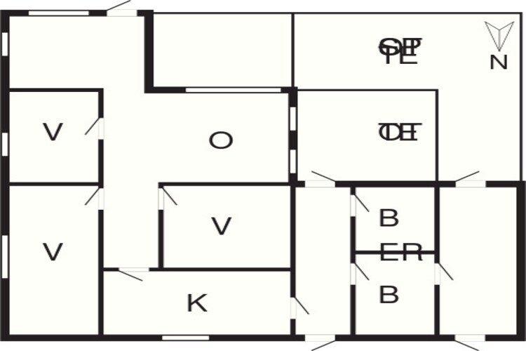 Strandparadijs in Marielyst -- By Traum Ferienwohnungen-Plattegrond