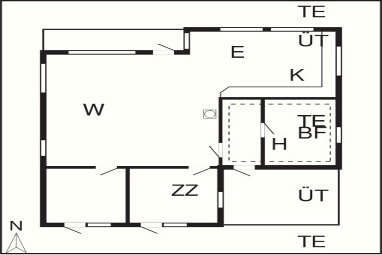 6 persoons vakantie huis in Harboøre-By Traum-Plattegrond