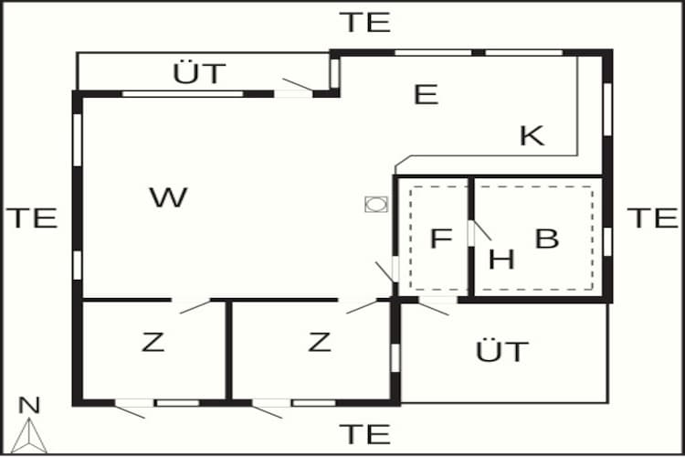 6 persoons vakantie huis in Harboøre-By Traum-Plattegrond