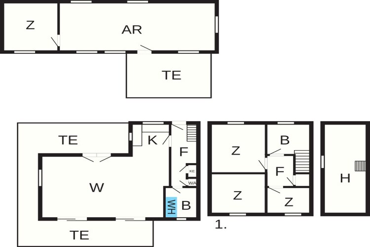 Seaside holiday home with Ocean View-Floor plan