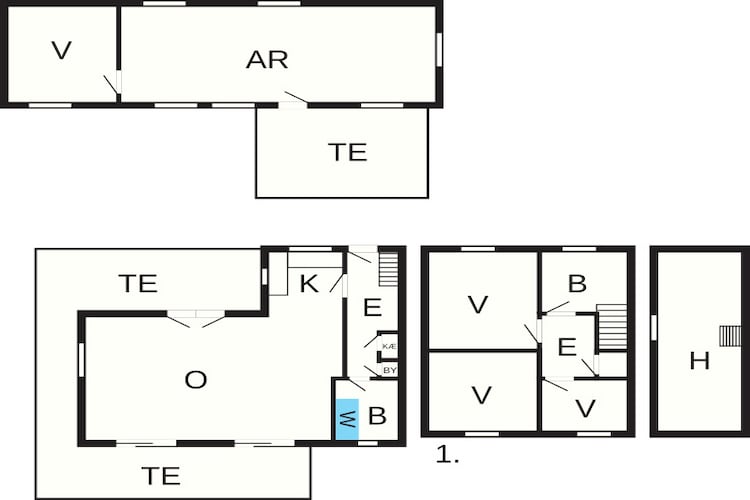 Maison de vacances en bord de mer vue sur l'océan - Plan
