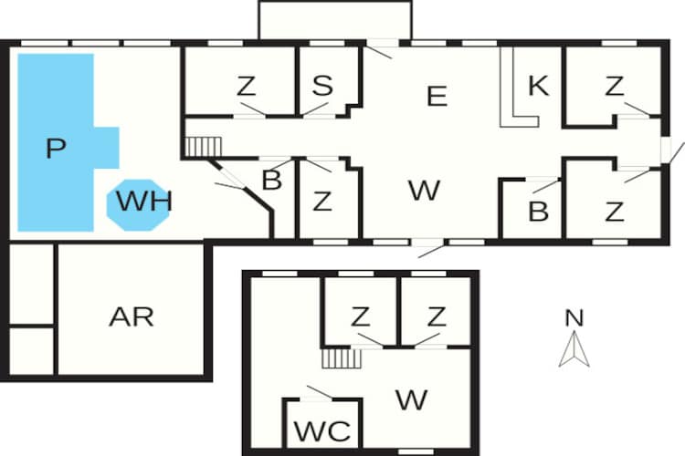 14 persoons vakantie huis in Løgstør-By Traum-Plattegrond
