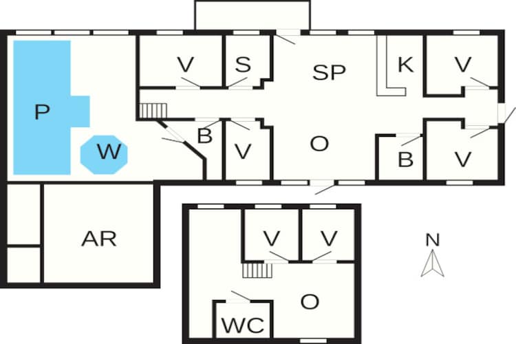 Maison de vacances pour 14 a Løgstør-By Traum - Plan
