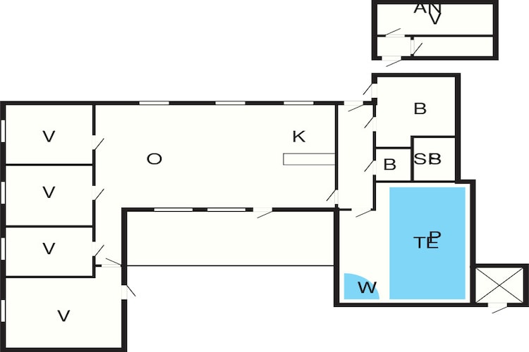 14 persoons vakantie huis in Ørsted-By Traum-Plattegrond