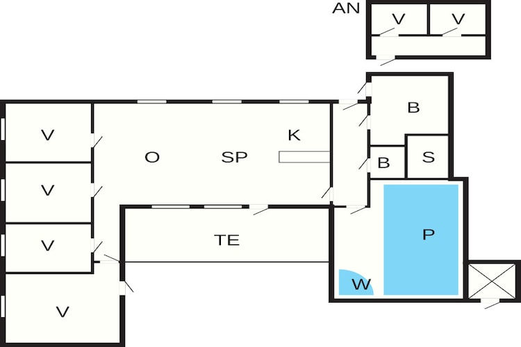 14 persoons vakantie huis in Ørsted-By Traum-Plattegrond