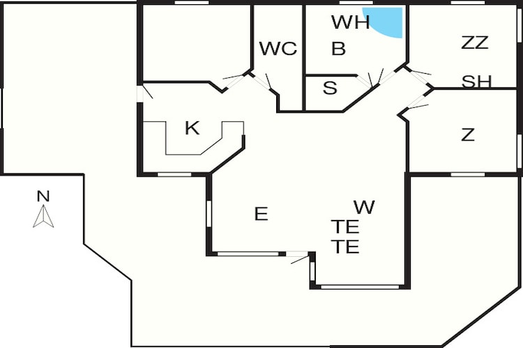 Luxe toevluchtsoord in Bork Havn -- By Traum Ferienwohnungen-Plattegrond