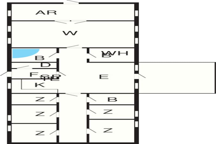 Maison de vacances pour 16 a Brovst-By Traum-Plan d'étage