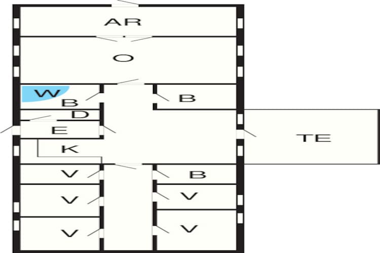 Maison de vacances pour 16 a Brovst-By Traum-Plan d'étage