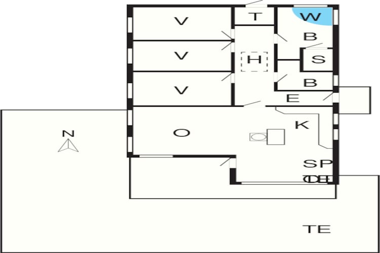6 persoons vakantie huis in Hadsund-By Traum-Plattegrond