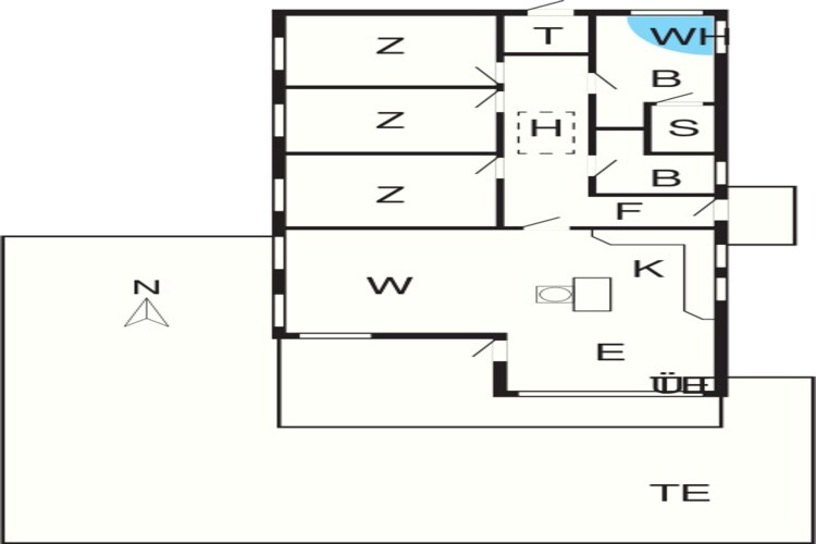 6 persoons vakantie huis in Hadsund-By Traum-Plattegrond