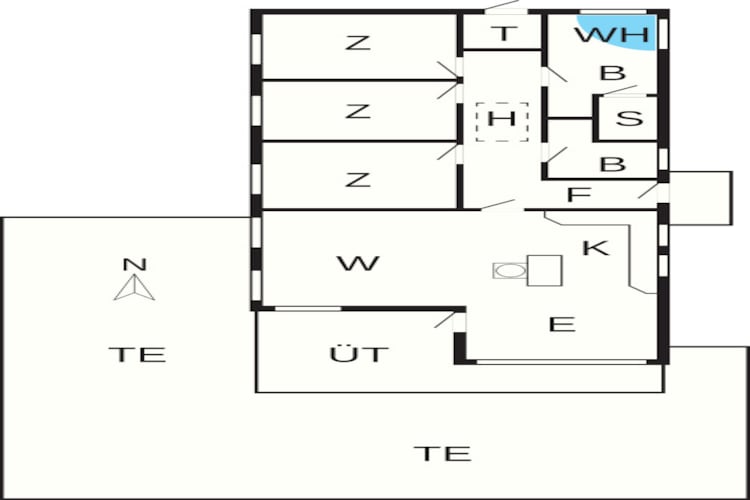 6 persoons vakantie huis in Hadsund-By Traum-Plattegrond