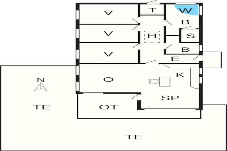 6 persoons vakantie huis in Hadsund-By Traum-Plattegrond