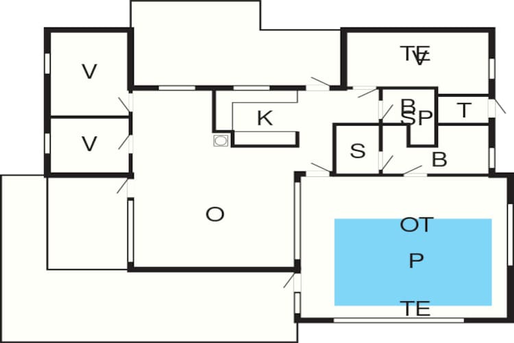 Maison de vacances pour 10 a Bindslev-By Traum-Plan d'étage